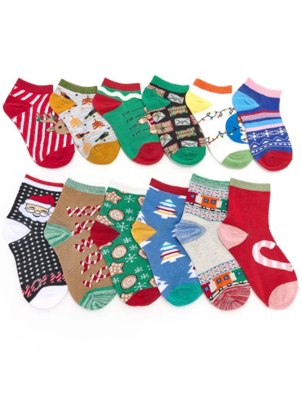 MUK LUKS Kid's 12 Days of Christmas Socks